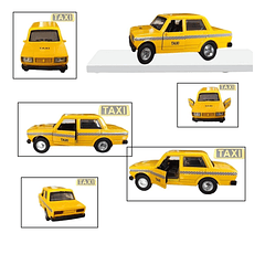 Carro Taxi Escala Clásico Juguete Metálico Juguetería