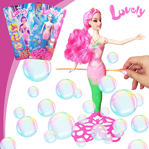 Muñeca Sirena Burbuja Juguetes Juguetería Juegos