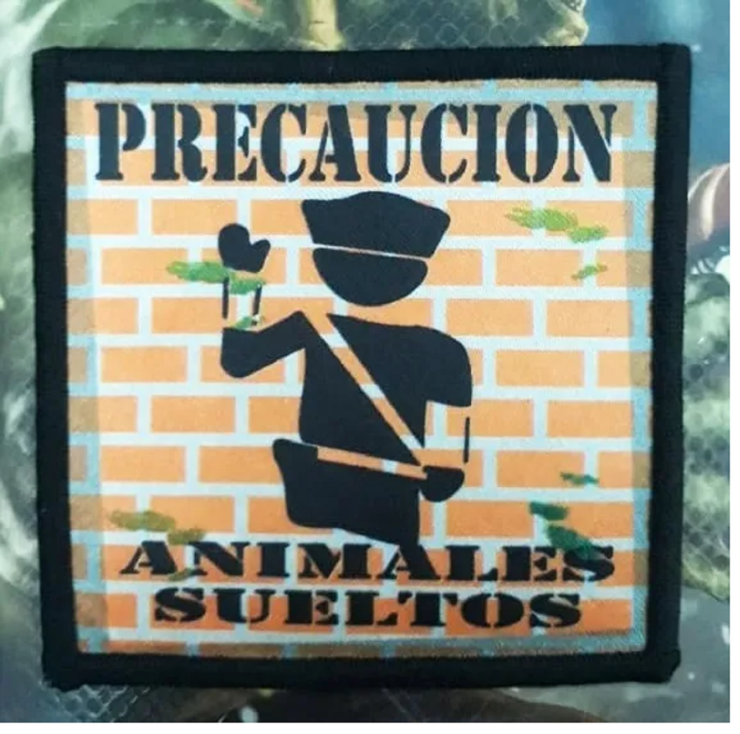 Parches Precaucion Bordado 8cm Accesorio Prendas 3