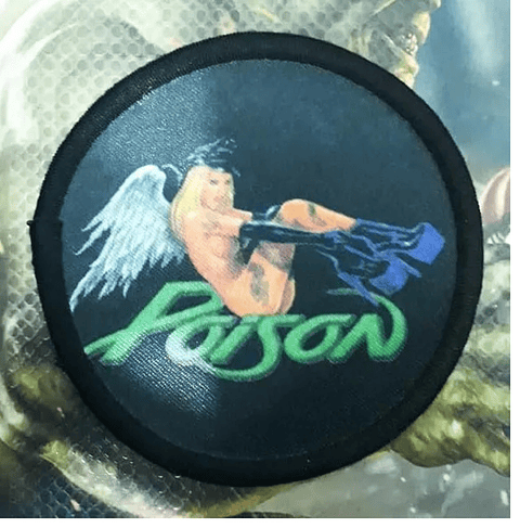 Parches Poison Rock Bordado 8cm Accesorio Prendas