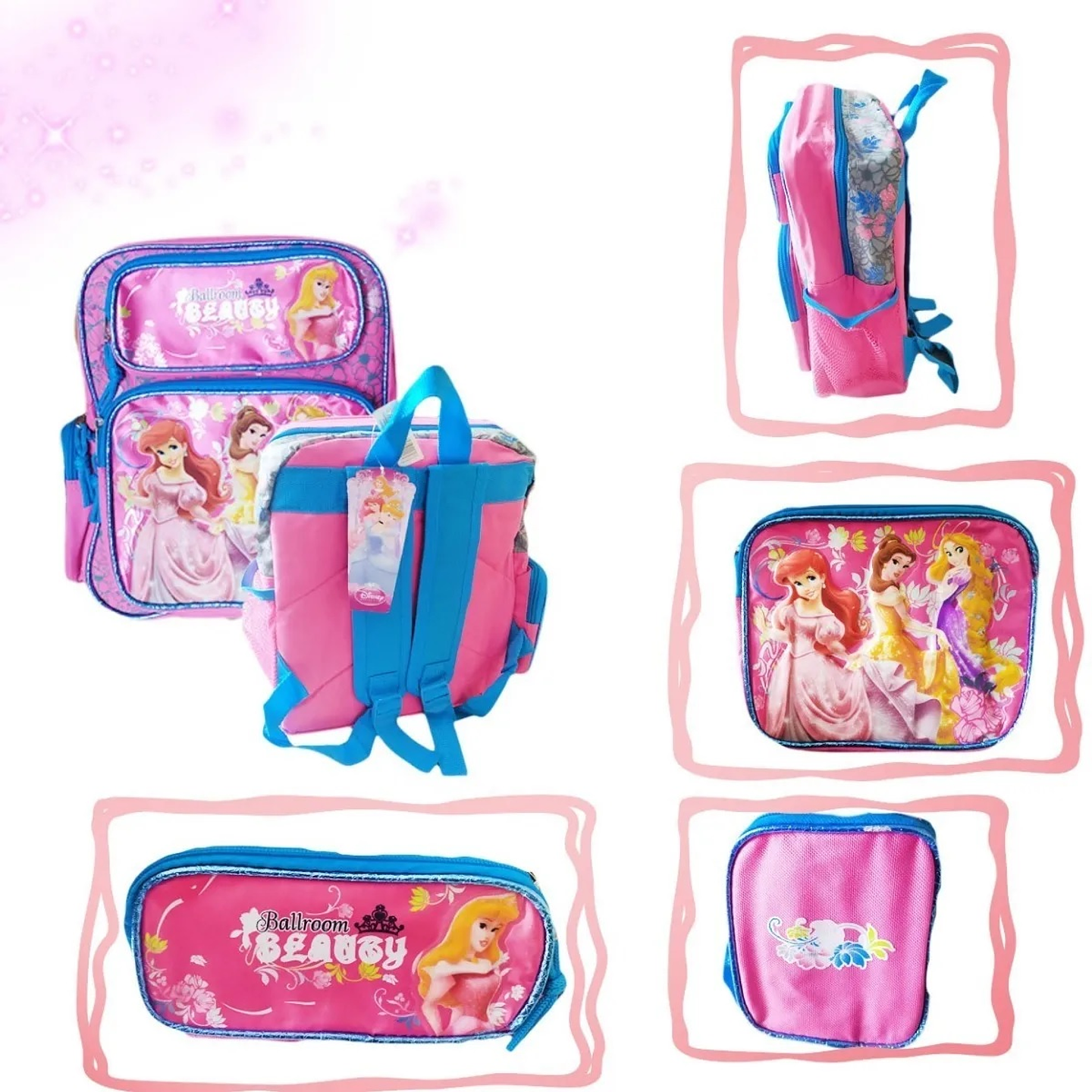 Morral Princesas Disney Juguetes Original Bolso Fino  3