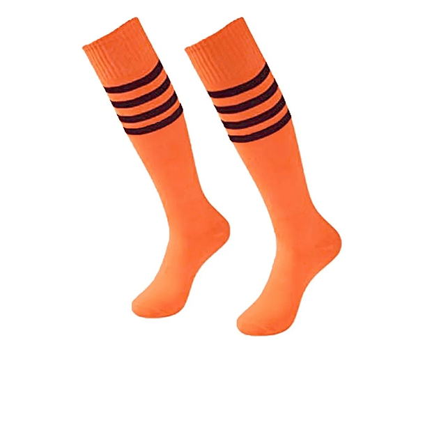 Medias Deportivas Naranjas Unisex Fútbol Calcetines Calidad