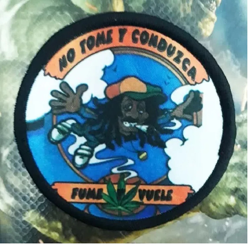 Parches Rasta Bordado 8cm Accesorio Prendas 2