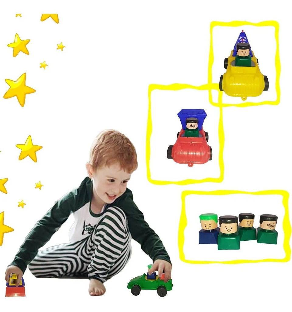 Carros Armables Juguete Set x4 Niños Didáctico 1