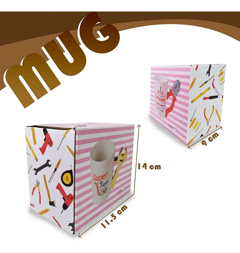 Mug Herramienta Hogar Decoración Hombres Alicate Llave 