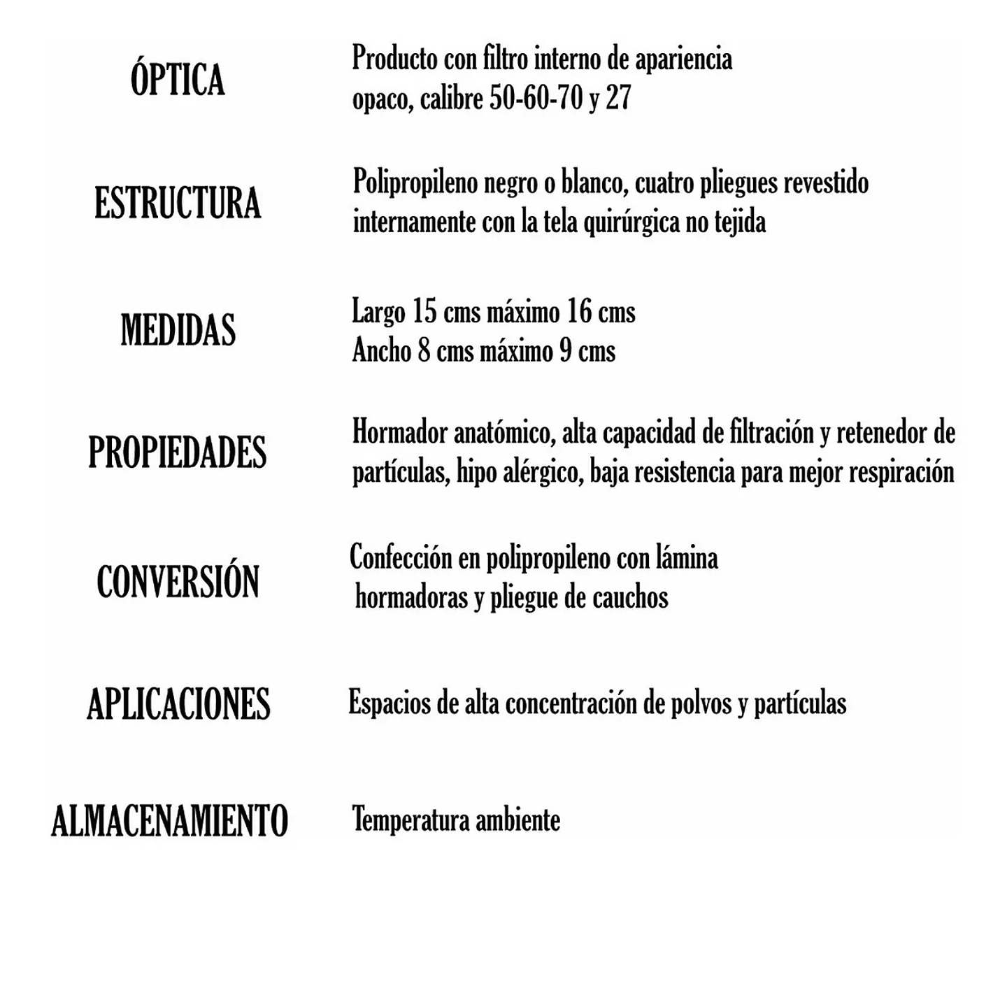 Tapabocas Industrial Mascarilla Protección Antivirus ( PUB) 5