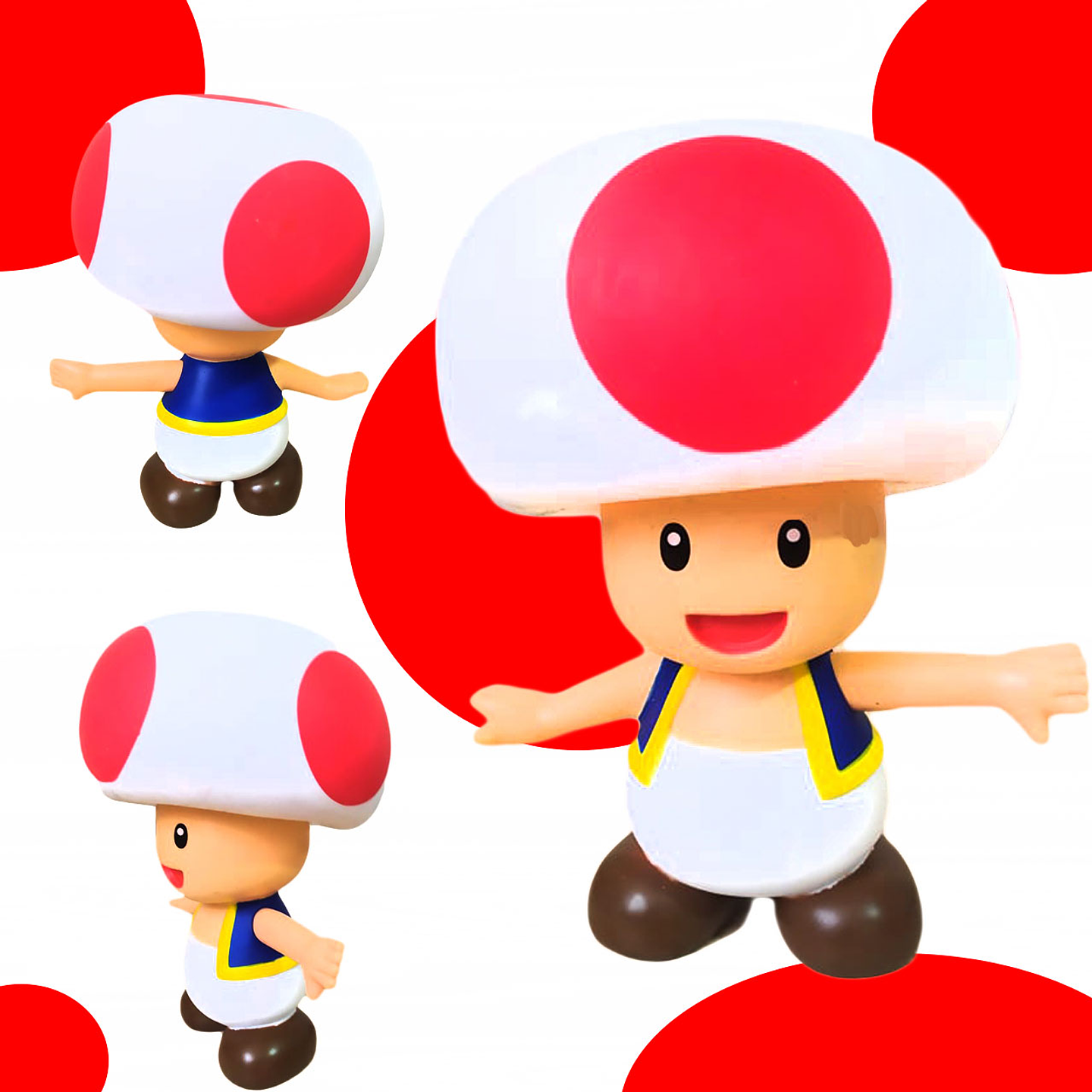 Figura Toad Honguito Super Mario Juguetes Coleccionable Niños Juguetería 3