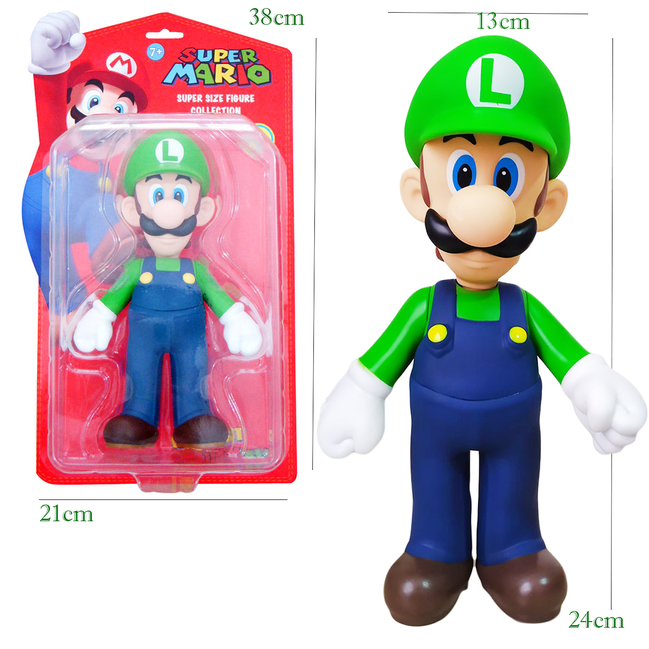 Mario Bros Figura Coleccionable Luigi Juego Juguetes
