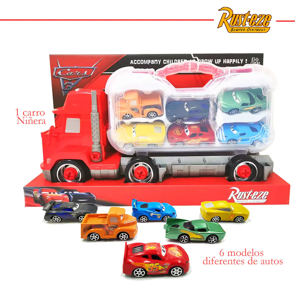 Cars Rayo Mcqueen Niñera Juguete Jugueteria didáctico niños PUB 2