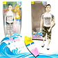 Muñeco Surfista Boy Sumer Mascota Juguete Articulado Infantil - Miniatura 2