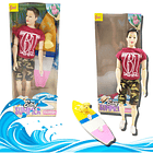 Muñeco Surfista Boy Sumer Mascota Juguete Articulado Infantil 4