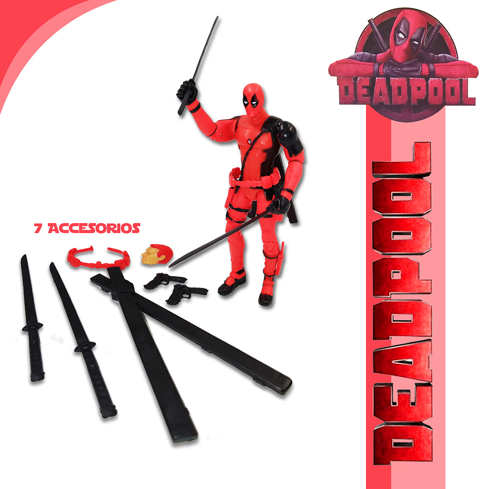 Deadpool Muñeco Juguete Figura Juguetería Didáctico Marvel  2