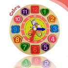 Rompecabezas Reloj Madera Juguete Aprendizaje Didáctico 2