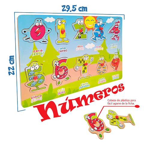 Rompecabezas Números Aprendizaje Juguetes Juguetería Didáctico
