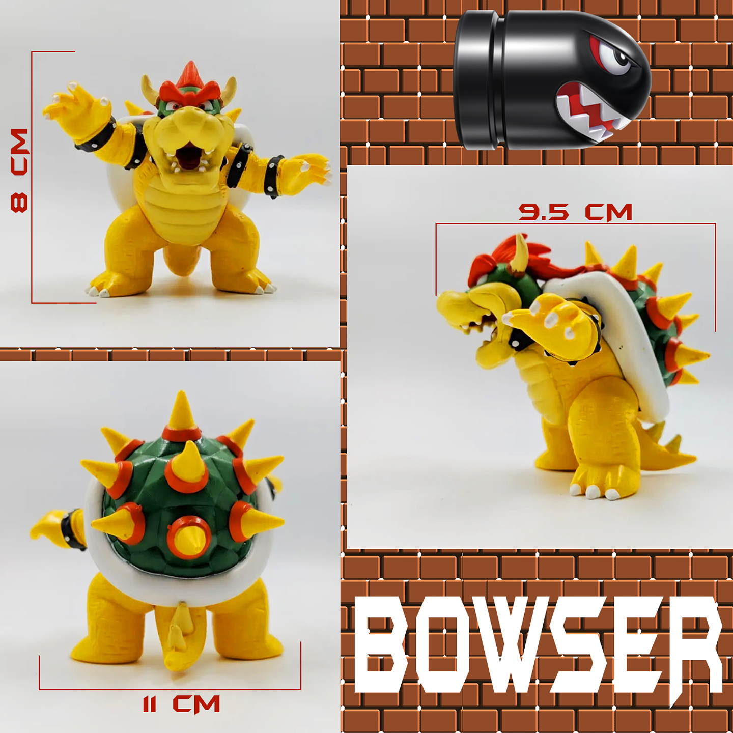 Figura Mario Bros Colección Browser Juguetes Figuras 10