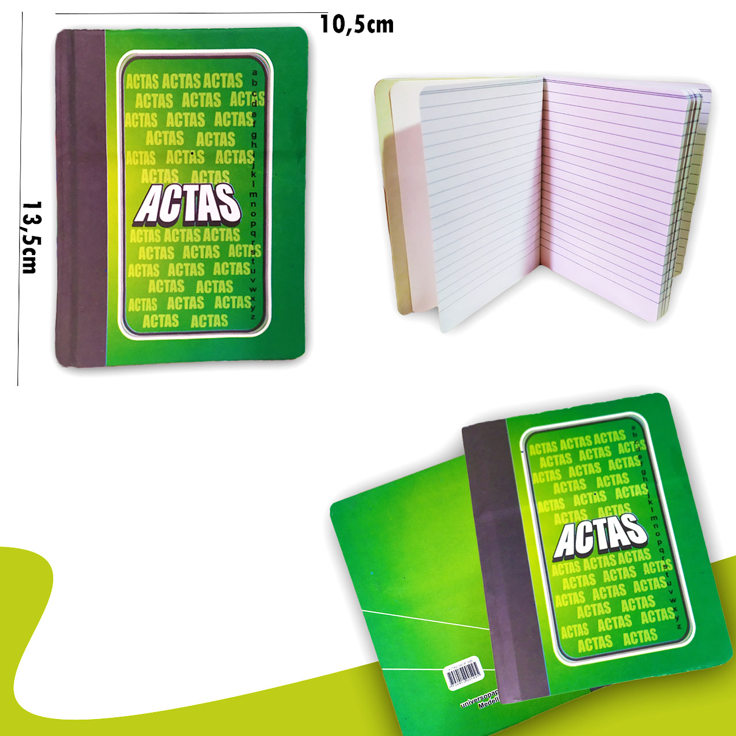 Cuaderno Actas Mini Libreta Papelería pub  4