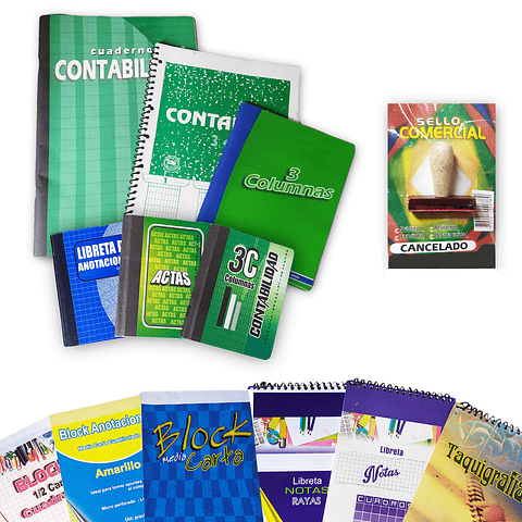 Set Papelería Cuaderno Libreta Apuntes 