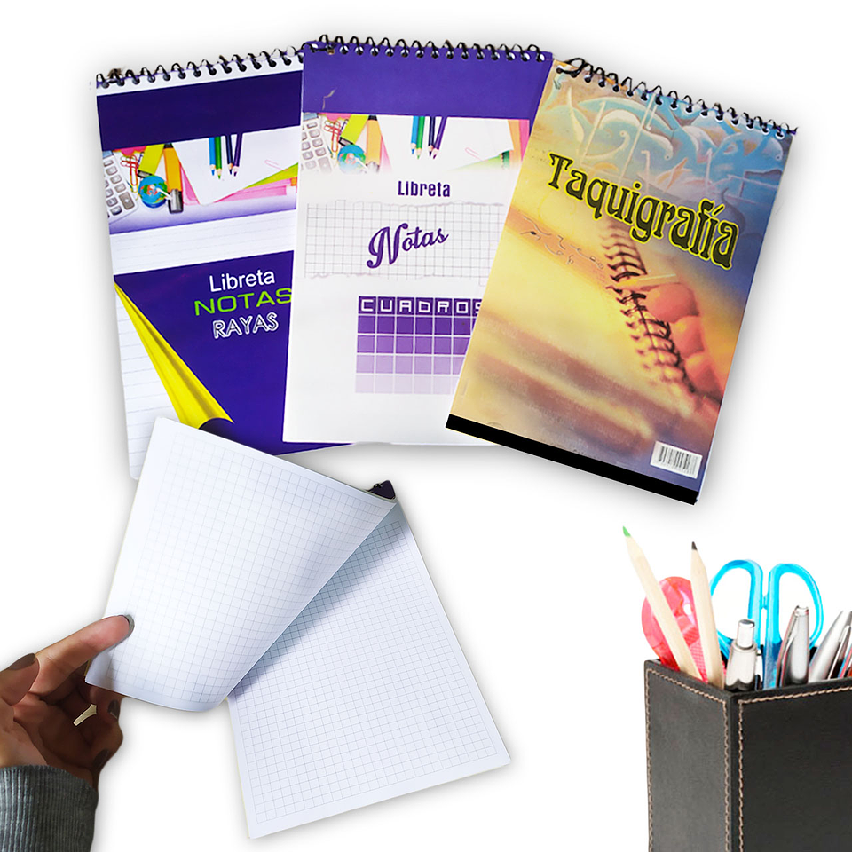 Set Papelería Cuaderno Libreta Apuntes  5