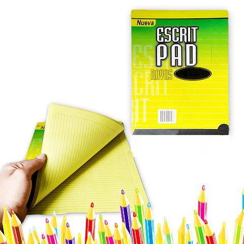 Block Rayas Arte Papelería Escolar 