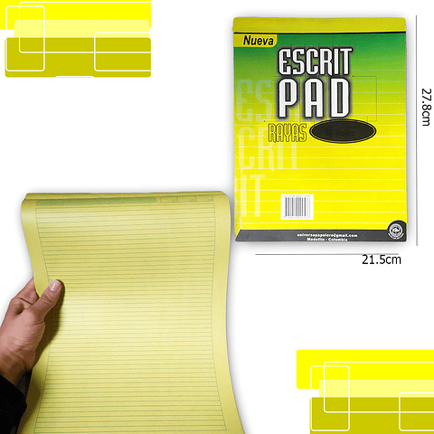 Block Rayas Arte Papelería Escolar 