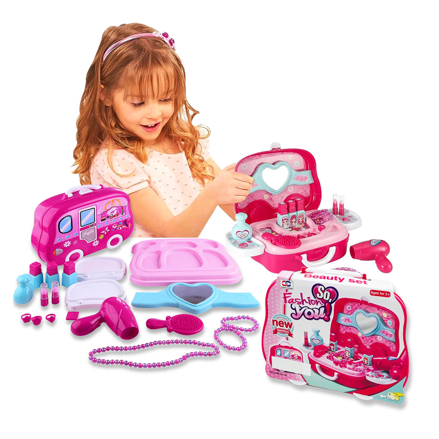MALETA TOCADOR JUGUETES NIÑAS ACCESORIOS JUGUETERIA 1