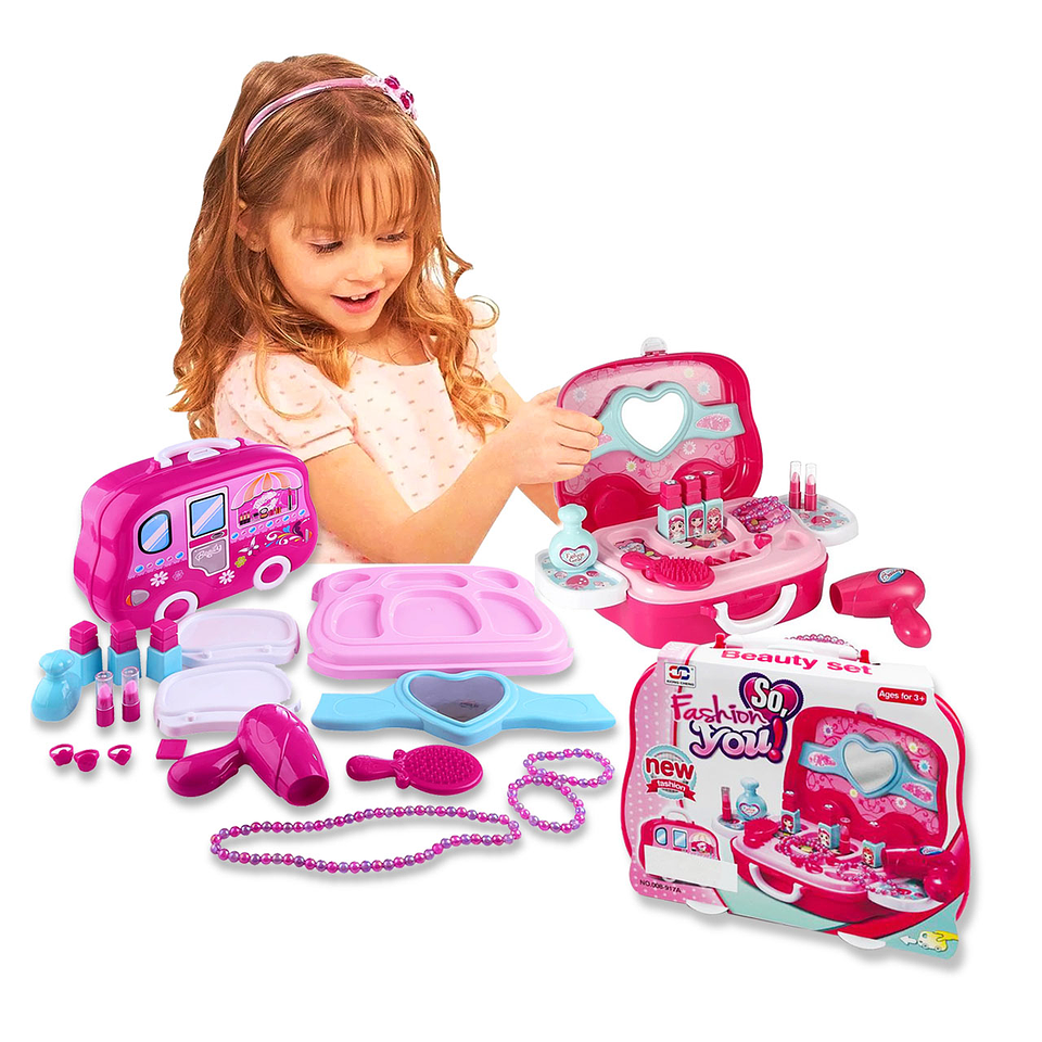 MALETA TOCADOR JUGUETES NIÑAS ACCESORIOS JUGUETERIA 1