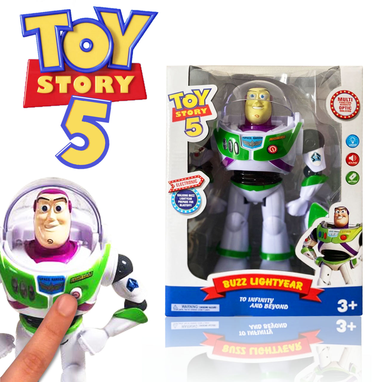 Buzz Lightyear Toy Story Muñeco Juegos Juguete