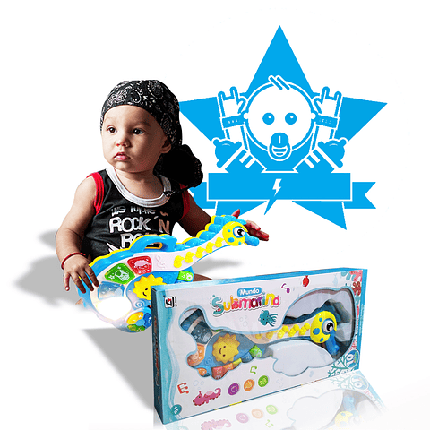 Guitarra Niño Bebé Caballo Mar Juguete Música Didáctico