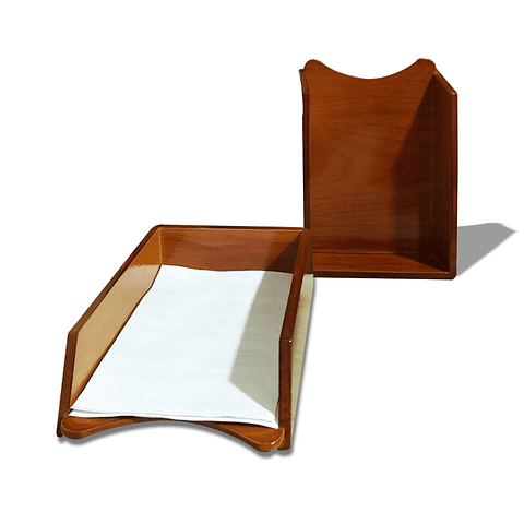 Papelera Porta Memo MDF Oficina Papelería Organizador