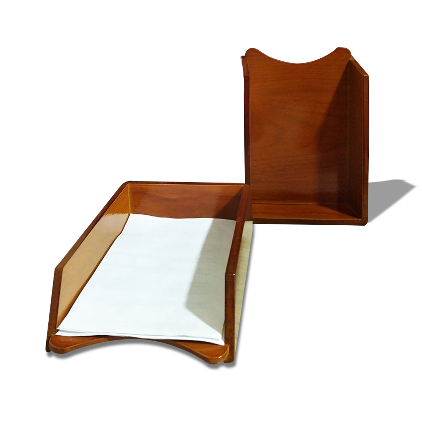 Papelera Porta Memo MDF Oficina Papelería Organizador 1