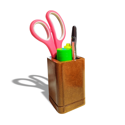 Porta Lapicero MDF Oficina Papelería Organizador Trabajo