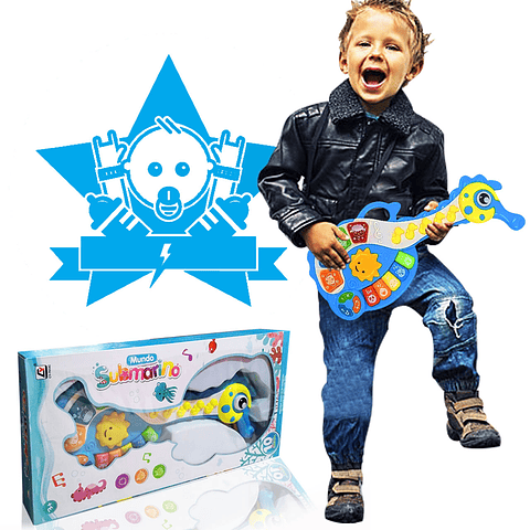 Guitarra Niño Bebé Caballo Mar Juguete Música Didáctico
