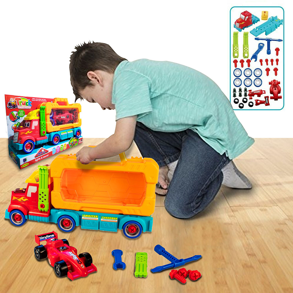 Niñera Camión Juego Carro Juguetería Tractomula Didáctico 1