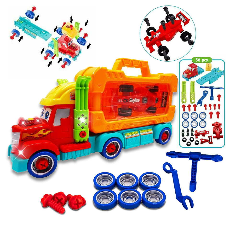 Niñera Camión Juego Carro Juguetería Tractomula Didáctico 2