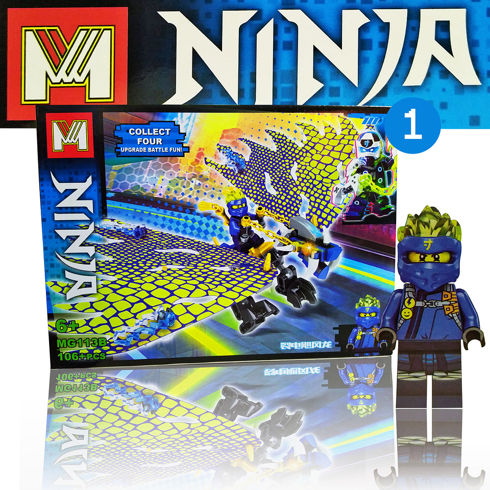 Ninja Dragón Blocks Armables Juguetes Didácticos Rompecabezas Juguetería 2