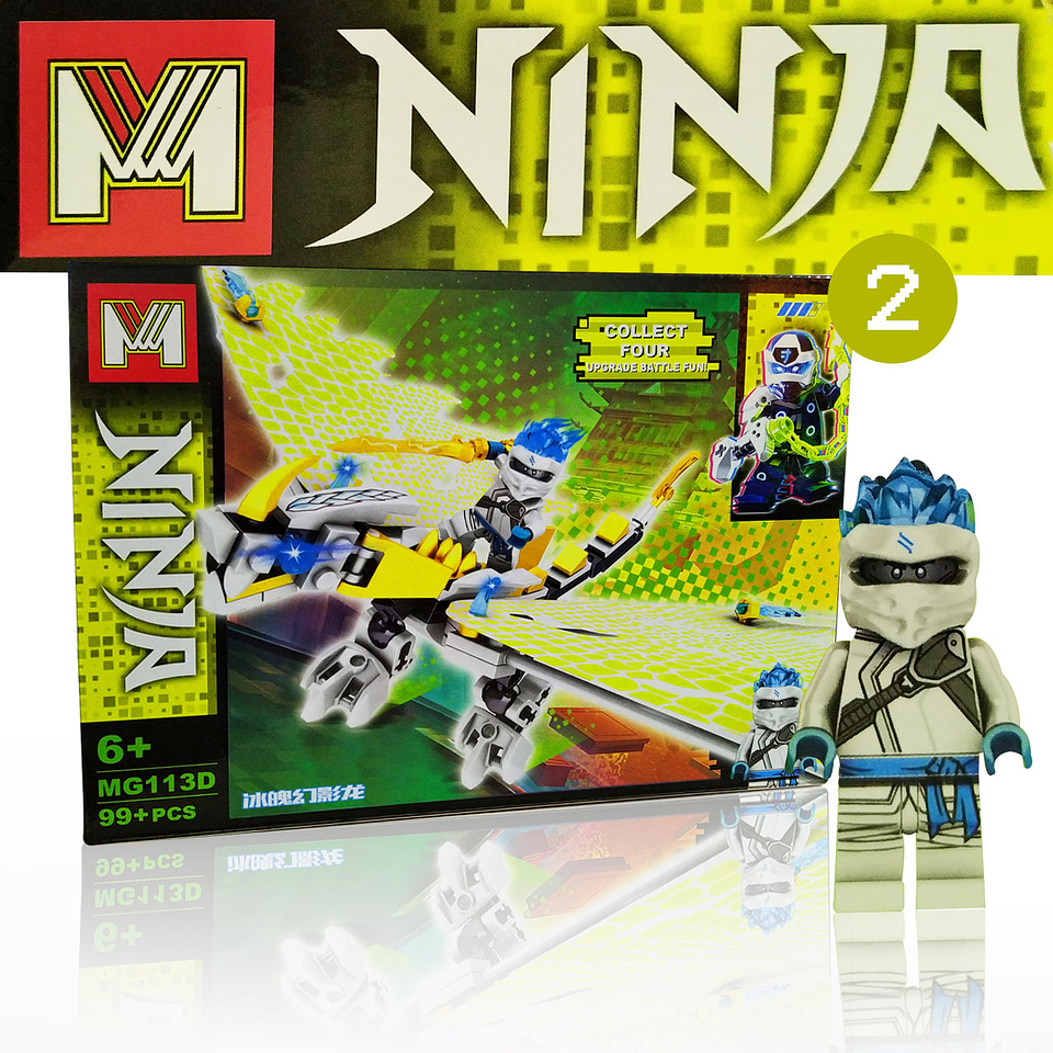 Ninja Dragón Blocks Armables Juguetes Didácticos Rompecabezas Juguetería 3