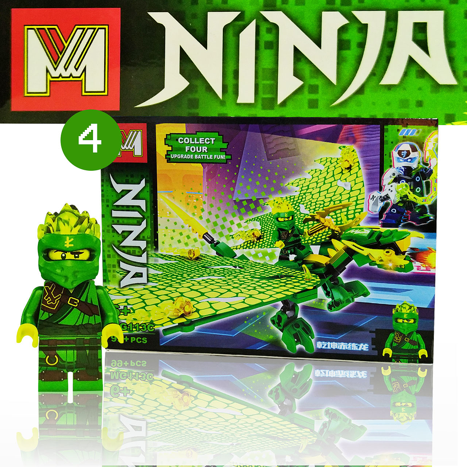 Ninja Dragón Blocks Armables Juguetes Didácticos Rompecabezas Juguetería 5
