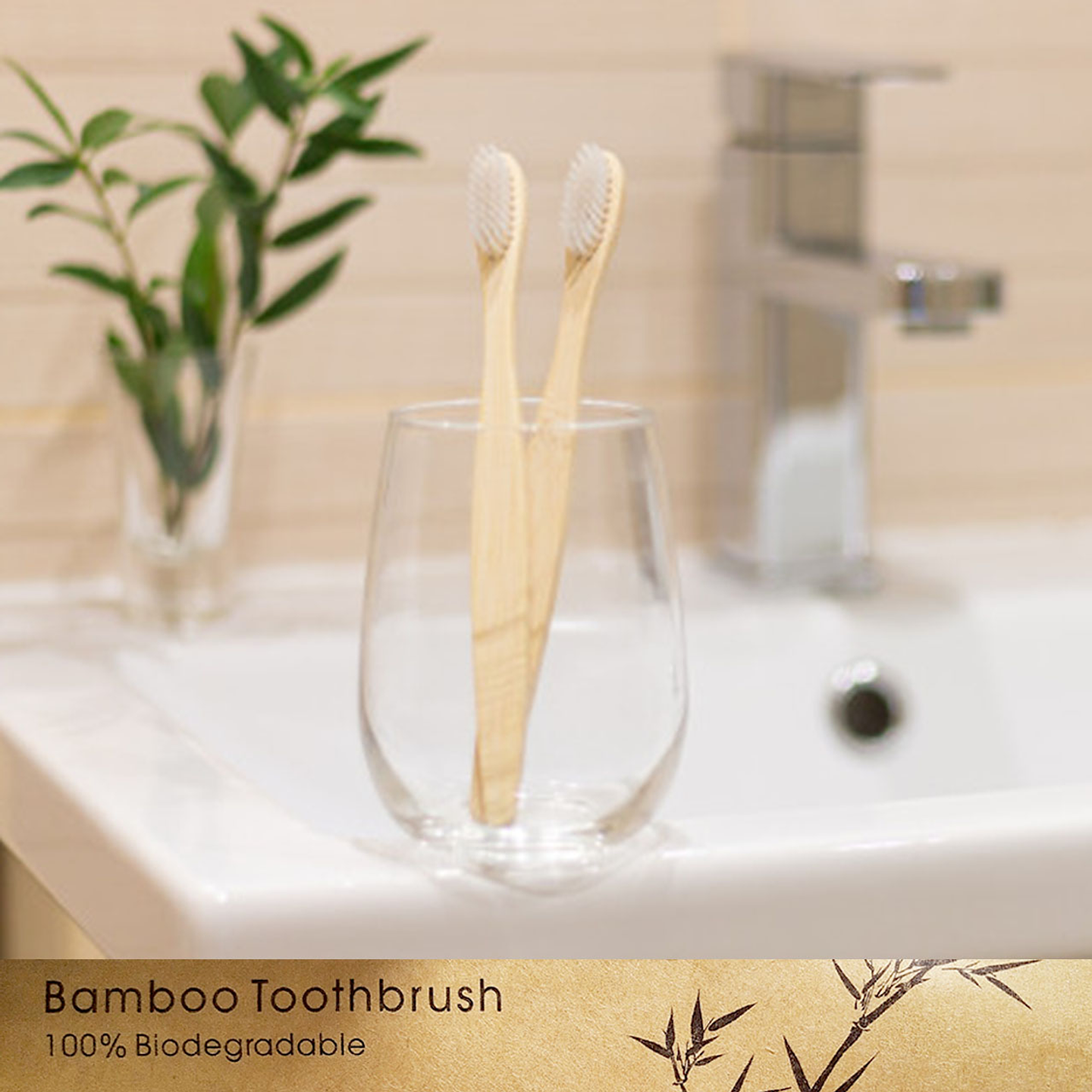 Cepillos Dientes Bamboo X6 Biodegradable Higiene Oral  3