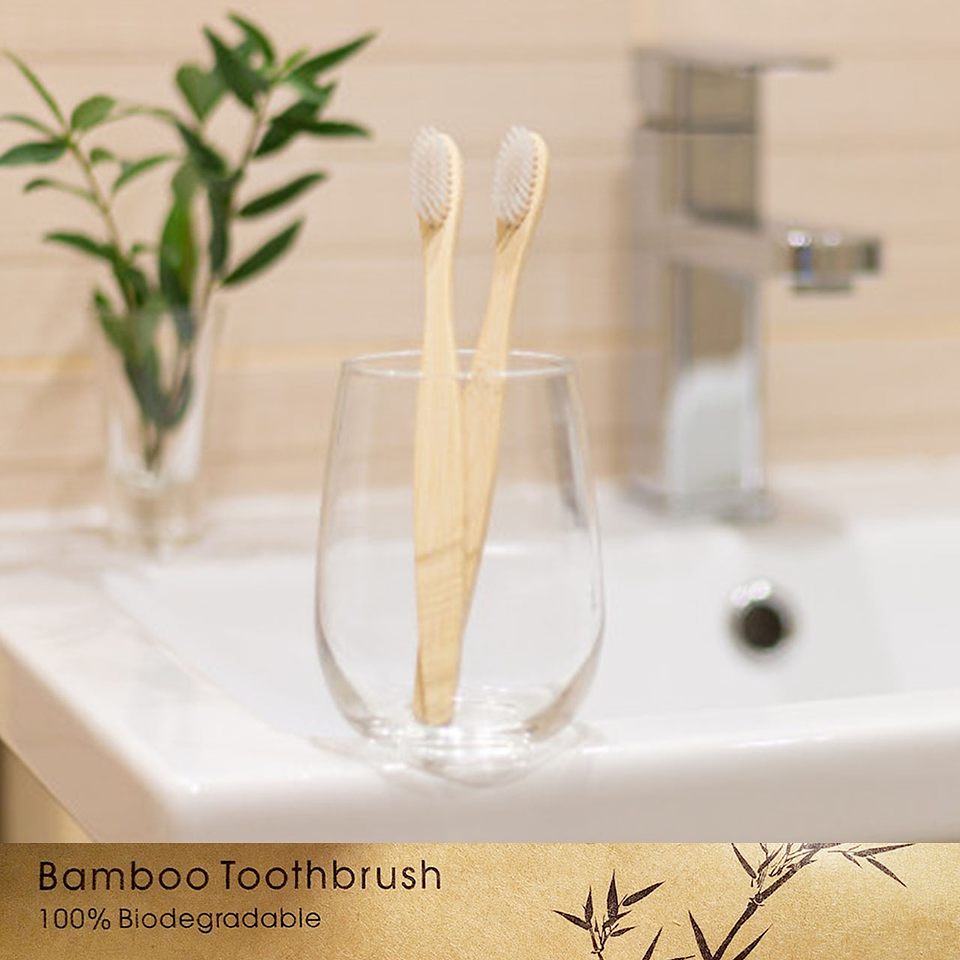 Cepillos Dientes Bamboo X6 Biodegradable Higiene Oral  3