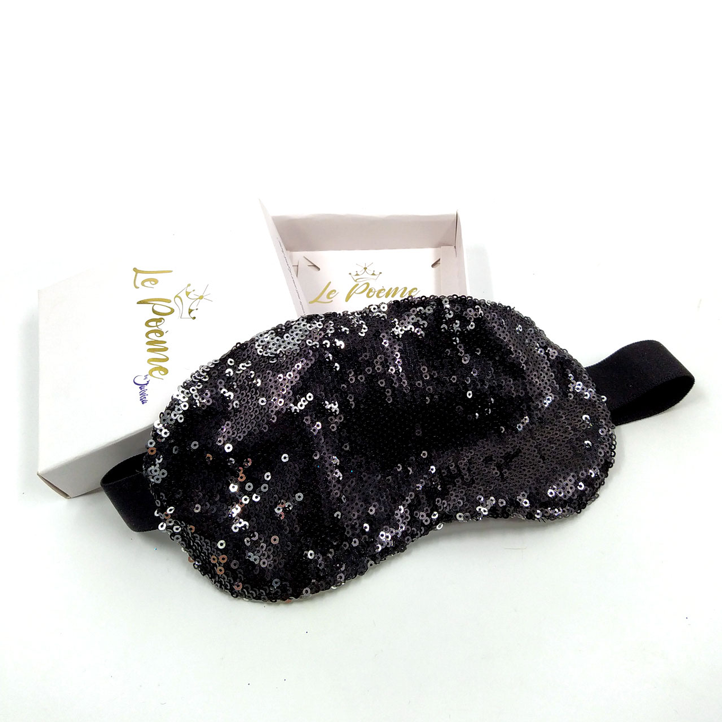 Cubre Ojos Lentejuelas Antifaz Descanso Dormir Relajante  6