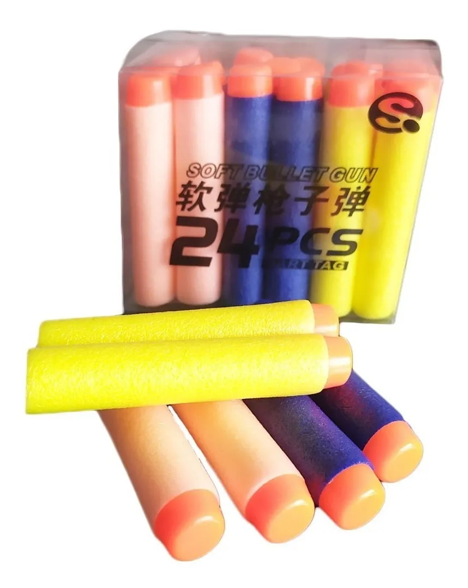 Dardos Espuma Lanzadores Juguete Repuesto Set X24 Juguetería 3