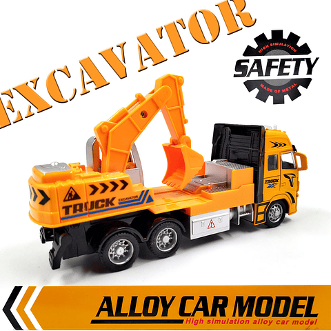 Carro Grua Construcción Juguetes Vehículo Truck Juguetería Retroexcavadora