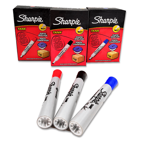 Marcador Permanente Sharpie Set x3 Papelería Oficina Escolar Arte