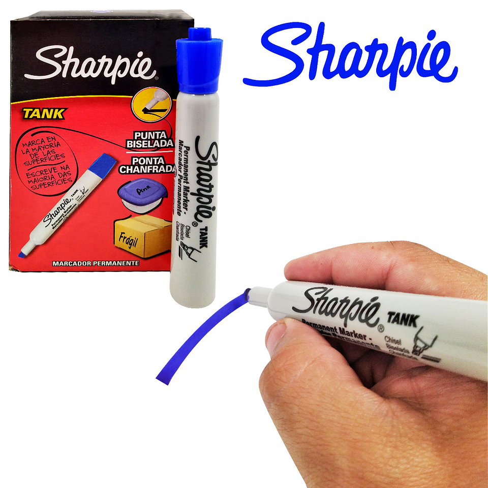 Marcador Permanente Sharpie Set x3 Papelería Oficina Escolar Arte 5