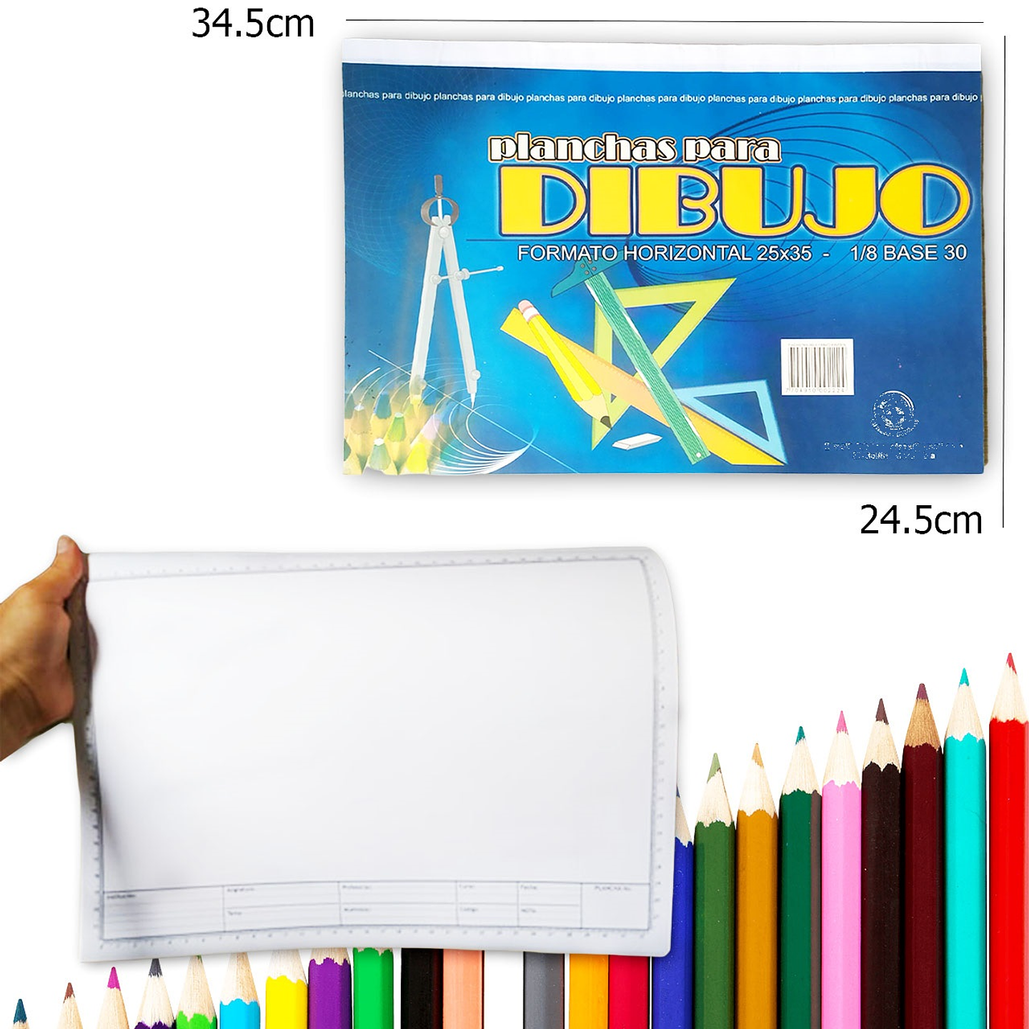 Block Dibujos Cuadernos Arte Papelería  2