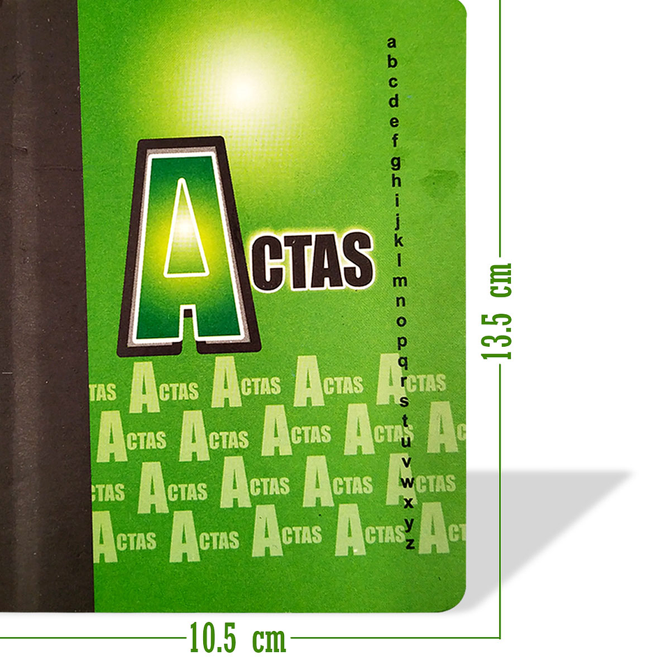 Cuaderno Actas Mini Libreta Papelería pub  5