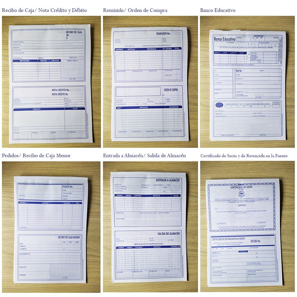 Block Formas Educativas Contables Papelería Plantillas Legales 2