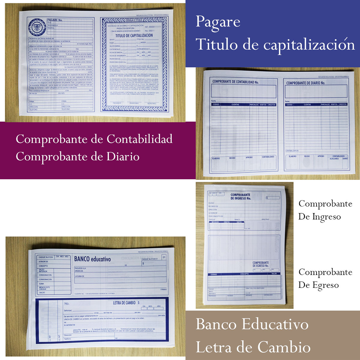 Block Formas Educativas Contables Papelería Plantillas Legales 3