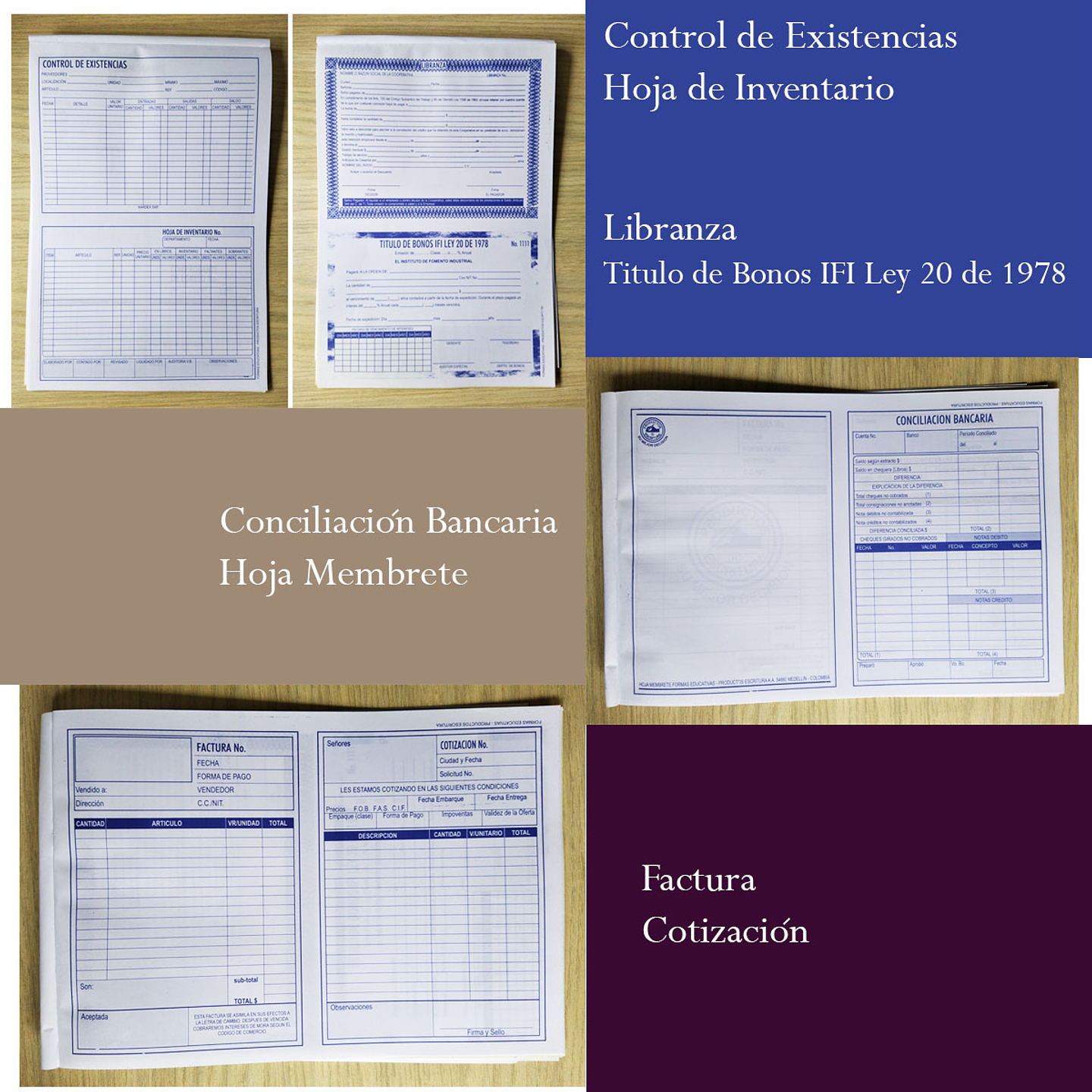 Block Formas Educativas Contables Papelería Plantillas Legales 4