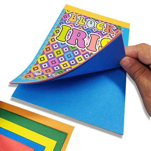 Block Iris Colores Media Carta Papelería Escolar